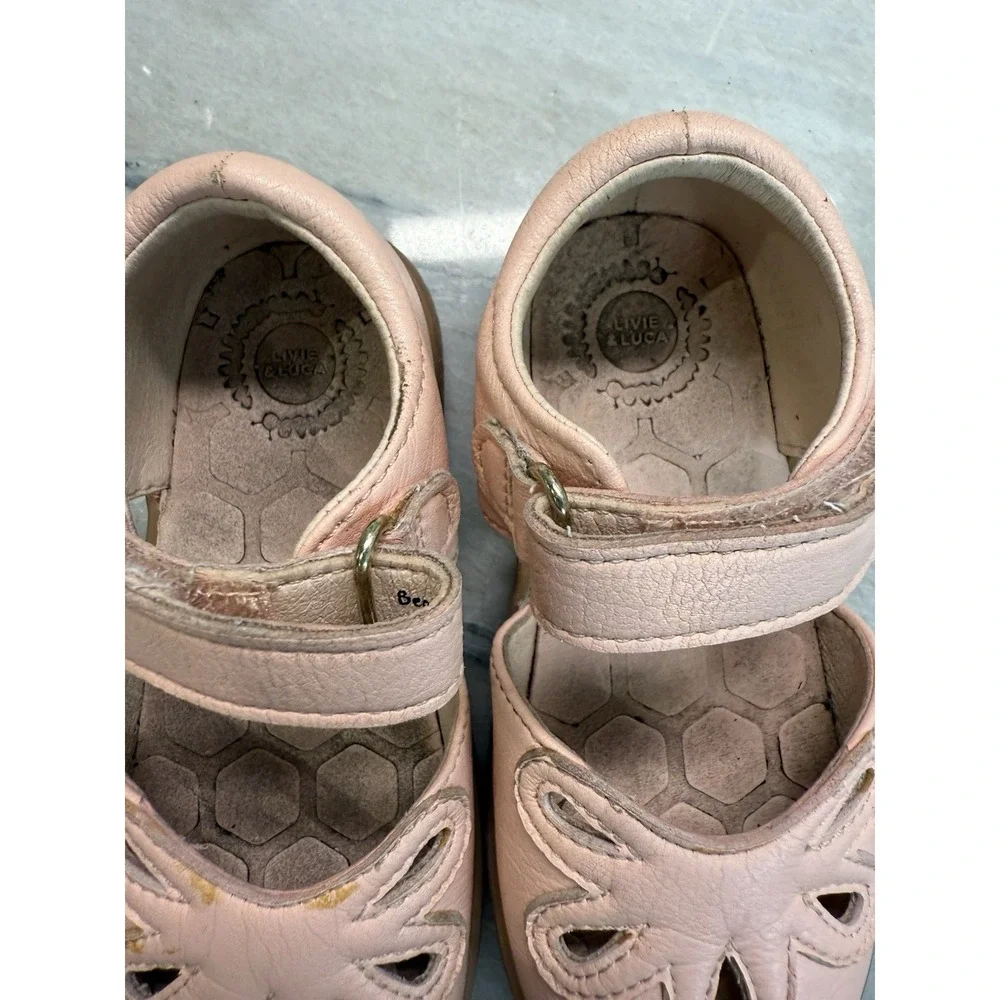 livie and luca Size 7 Toddler Pink Petal Ballet Flats Mary‎ Jane